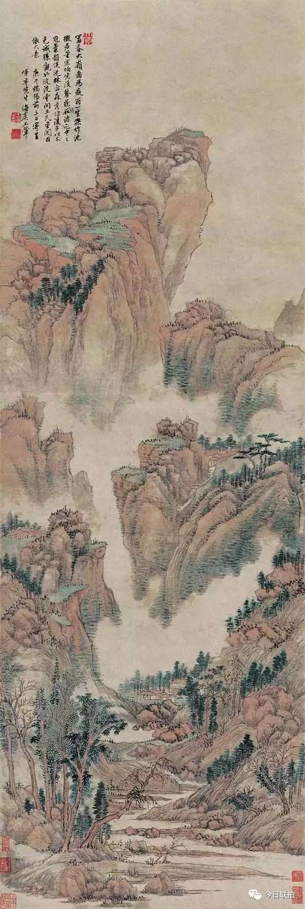 微讲堂 | “清初四王”影响下的康熙青花山水艺术